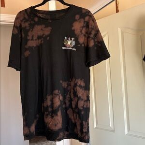 Black and Brown Graphic T-Shirt Friends in Low Places motif